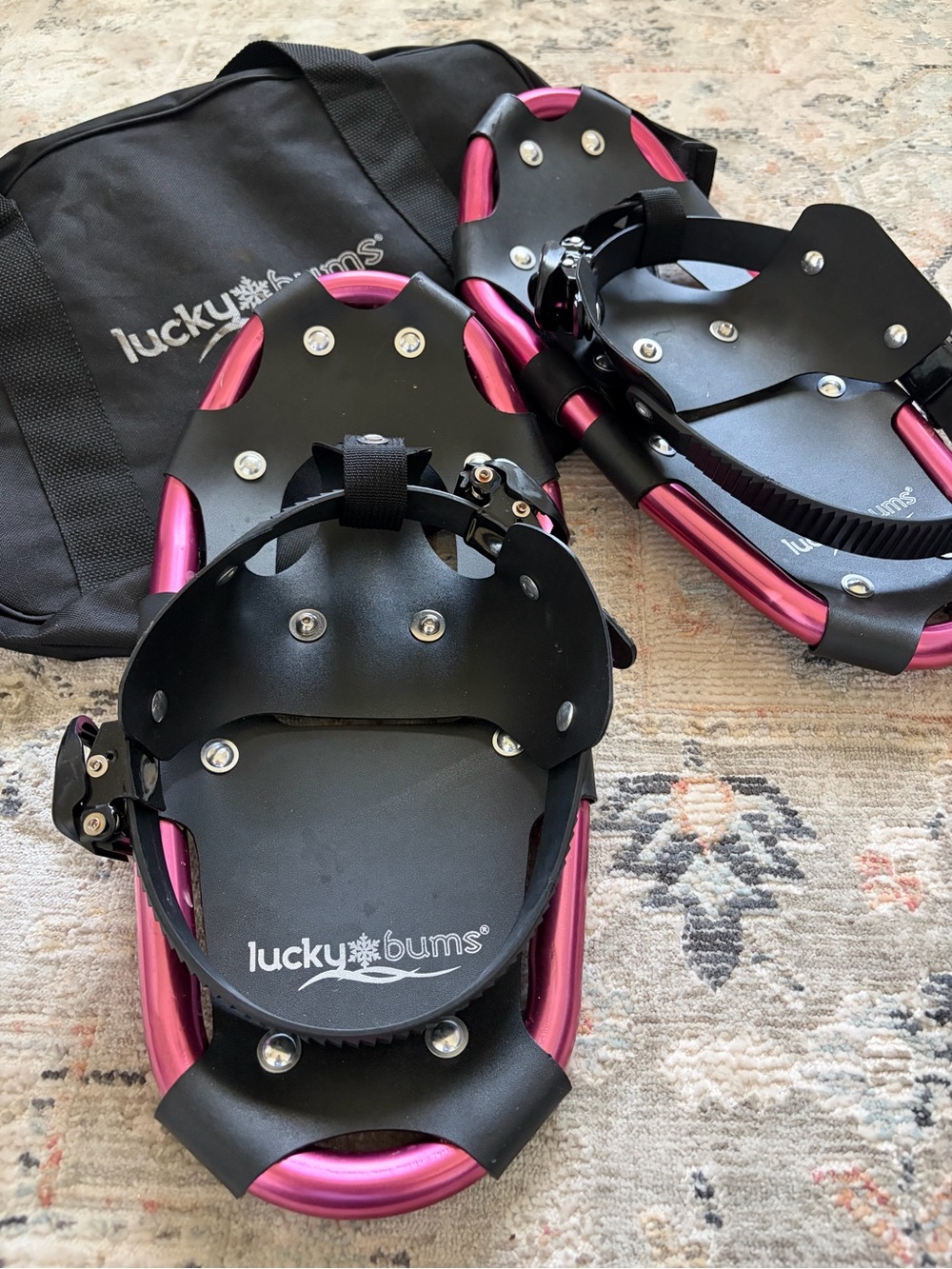 Kids Pink Snowshoe Set